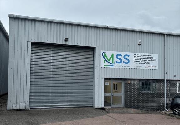 MSS Derby office exterior at MATtest Site Services Midlands location